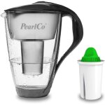 Carafe avec filtre a eau en verre - anthracite - 1 cartouche alkaline classic incluse (compatible avec ...