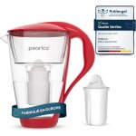 Carafe avec filtre a eau en verre - rouge - 1 cartouche universal classic incluse (compatible avec brita ... Carafe avec filtre a eau en verre - rouge - 1 cartouche universal classic incluse (compatible avec brita ...