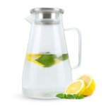Carafe th� caf� pot pichet carafe verre poign�e couvercle r�sistant a la chaleur