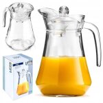 Carafe verre hermétique pour jus, thé, citronnade 1, 4l lave - vaisselle Carafe verre hermétique pour jus, thé, citronnade 1, 4l lave - vaisselle