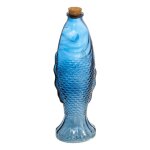 Carafe verre poisson oc�an 54cl bleu