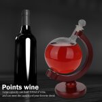 Carafe a vin globe de 500ml, bouteille de whisky, verre de cristal transparent, carafe distributrice ...