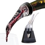Carafe a vin sans goutte, verseur pour bouteille de vin. cadeau parfait instantan. goodnice