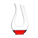 Carafe a vin en verre de cristal en forme de u premium sans plomb arateur de vin en cristal clair de ...