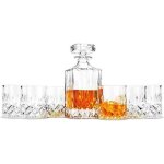 Carafe whisky, 750ml bouteille avec 6x 300ml verre a whiskey, dcanter cristal, 7 pices