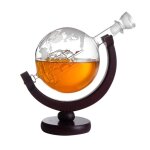 Carafe a whisky de 850ml, globe, vin, verre, vodka, carte du monde, distributeur de liqueur, pour hommes ... Carafe a whisky de 850ml, globe, vin, verre, vodka, carte du monde, distributeur de liqueur, pour hommes ...