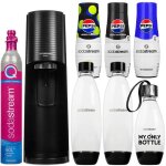 Carbonateur d'eau noire sodastream terra 3 bouteilles + 3 sirops pepsi