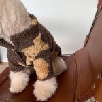 Cardigan epais perforé pour animaux de compagnie, vêtements pour chiots, manteau pour chien, petits et ... Cardigan epais perforé pour animaux de compagnie, vêtements pour chiots, manteau pour chien, petits et ...