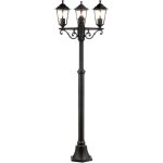 Carleen lampadaire extrieur 3l, noir, e27 max 60w, ampoule non incluse