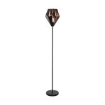 Carlton lampadaire noir, cuivre