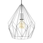 Carlton plafonnier wire frame argent�