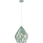 Carlton plafonnier wire frame suspension vert clair pastel