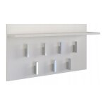 Carmen - porte - manteau pratique avec tablette - 7 crochets - tablette pratique - design moderne - dimensions ...