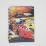 Carnet de note  cars  effet 3d