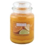 Caroline ``agrumes �nergisants bougies en verre pour bougie en pot orange