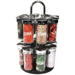 Carrousel a epices pots en verre 16 pots