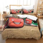 Cars ensemble housse de couett imprim�� d et taie d'oreiller , ultra doux microfibre hypoallerg��nique ...