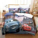 Cars ensemble housse de couett imprim�� d et taie d'oreiller , ultra doux microfibre hypoallerg��nique ...