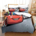 Cars ensemble housse de couett imprim�� d et taie d'oreiller , ultra doux microfibre hypoallerg��nique ...