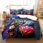 Cars ensemble housse de couett imprim�� d et taie d'oreiller , ultra doux microfibre hypoallerg��nique ...