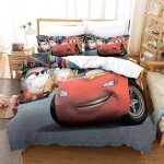 Cars ensemble housse de couett imprim�� d et taie d'oreiller , ultra doux microfibre hypoallerg��nique ...