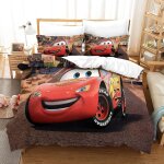 Cars ensemble housse de couett imprim�� d et taie d'oreiller, ultra doux microfibre hypoallerg��nique ...