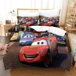 Cars ensemble housse de couett imprim�� d et taie d'oreiller, ultra doux microfibre hypoallerg��nique ...