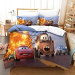 Cars ensemble de literie �� motif imprim�� en d housse de couette �� th��me ultra douce ensemble de pi��ces ...