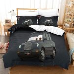Cars housse de couette cartoon d motif imprim�� parure de lit en microfibre avec fermeture ��clai avec ...