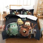 Cars housse de couette d imprim�� cartoon - parure de lit microfibreavec fermeture ��clair housse couette ...