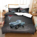 Cars housse de couette imprim��e en d avec taies d'oreiller et housse de couette �� fermeture ��clair ...