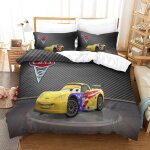 Cars housse de couette en d sur le th��me de cartoon parure de lit pi��ces en microfibre style avec taie ...