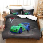Cars parure de lit imprim��e en d pi��ces housse de couette en polycoton douce et confortable avec housse ...