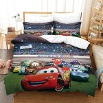 Cars pi��ces d imprim�� th��me dissimul�� fermeture ��clair taies d'oreiller et housse de couette enfants ...