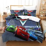 Cars sets housse de couette avec taies d'oreiller, d car imprim�� microfibre literie parure de lit linge ...