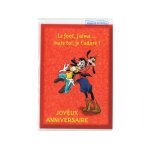 Carte d'anniversaire dingo et goofy (ref:42) - disney
