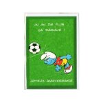 Carte d'anniversaire schtroumpf foot (24)