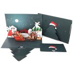 Cartes joyeux no�l d�coup� au laser autocollants de d�coration pour arbre de no�l cartes pop up cadeau ...