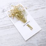 Carte postale d'invitation avec fleurs sches pour anniversaire, carte de vux de fte de mariage, ...