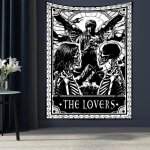 Carte tarot tapisserie murale suspendue astrologie divination couvre - lit tapis de plage - [[gt625] ...