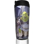 Cartoon shrek travel coffee mugs double wall vacuum tumblers insulated thermos mug - 12 oz