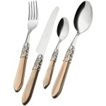 Vaisselle - casa bugatti - melodia mlcom - s6050 - 24 pi�ces - chrom� - noir - m�tal