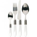 Couverts - casa bugatti - optical - 24 pi�ces - inox - compatible lave - vaisselle