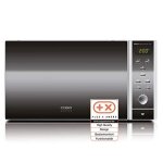 Caso 3351 micro - ondes, 1 kwh / an / 2050watt / 25 l / / argent fond plat cramique