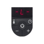 Caso design fondue - caquelon / plaque chauffante  induction - 2. 5 litres - 1 kwatt - noir / inox