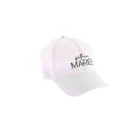 Casquette tissu blanc future mariee reglable femme