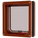 Cat mate porte pour chat brun