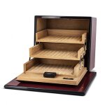Cave � cigares en sycomore rouge pinel et pinel