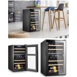 Cave  vin 33 bouteilles capacit de refroidissement thermolectrique de 5  14 c eclairage led