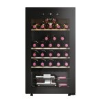 Cave  vin 50 srie 3 - haier hws34ggh1 - 34 bouteilles - classe g - froid ventil - pose libre - noir ...